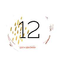 Christmas Gold Sticker