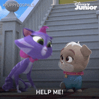 Scared Help Me GIF by Disney Jr.