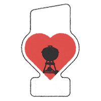 ClubParrillerosWeber grill carbon weber carne asada Sticker