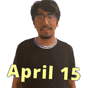 April 15 Sticker