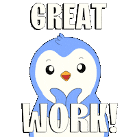 Well Done Wow Sticker by Pudgy Penguins