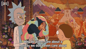 Looking At Rick And Morty GIF by Adult Swim
