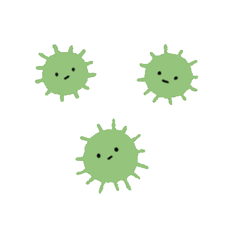 Mask Virus Sticker by Tina