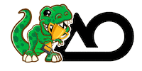 AutumnOaks green rawr dinosaur dino Sticker