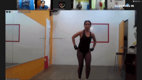 Exercising GIF by Clocking In