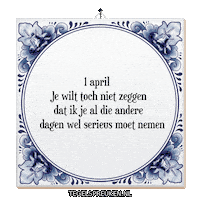 Humor April Sticker by Tegelspreuken.nl