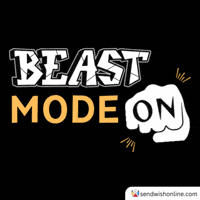 Beast Mode Motivation GIF by sendwishonline.com