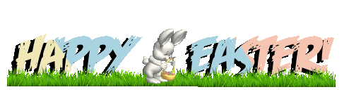 Bunny Rabbit Happy Easter Sticker