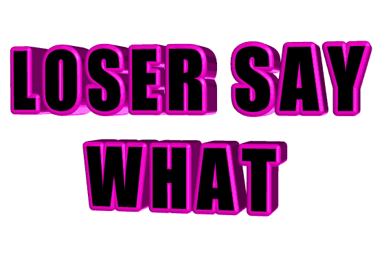 loser Sticker by AnimatedText