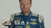 scared dale earnhardt jr. GIF by NASCAR on NBC