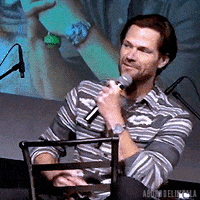 aborddelimpala wink jared padalecki reaction gifs aborddelimpala GIF