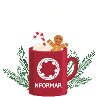 Christmas Coffee Sticker by Grupo Newport