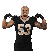Football Flexing Sticker by New Orleans Saints