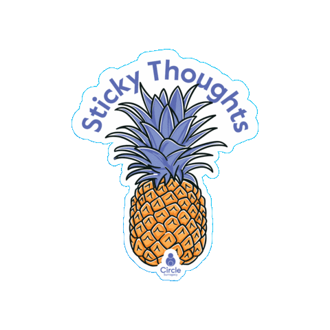 Pineapple Transfer Sticker by Circle Surrogacy