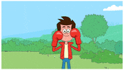 NickIndia fight angry box punch GIF