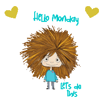 Mondays Hello Monday Sticker