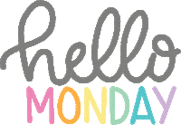 rainbow hello Sticker by Krissyanne Designs