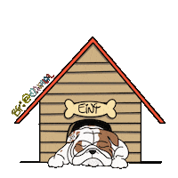 English Bulldog Dog Sticker by makala9_