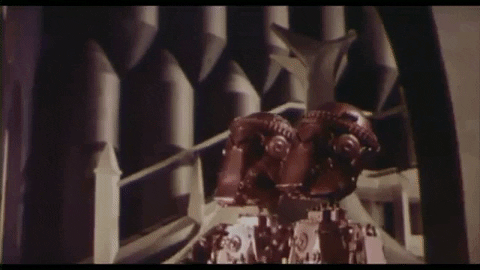 SpookyFlicks giphygifmaker stop-motion 1978 starcrash GIF