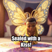 Sealed With A Kiss Love GIF by BuddhaFlyJourney