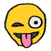 Wink Emoji Sticker by Adam J. Kurtz