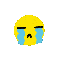 Sad Illustration Sticker