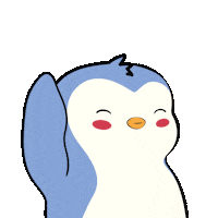 pudgypenguins hello hi bye wave Sticker