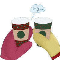 Xmas Coffee Starbucks Merrychristmas Sticker