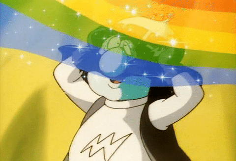 rainbow brite wtf GIF