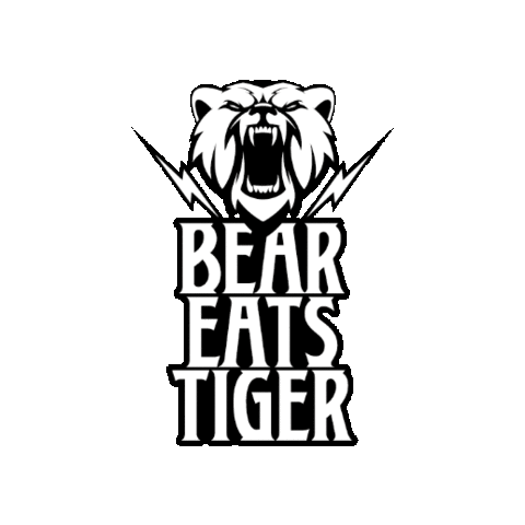 BearEatsTiger beer bear esports tiger Sticker