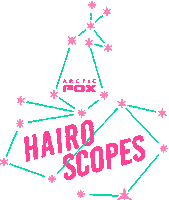 ArcticFoxUSA stars af arctic fox hairoscopes Sticker