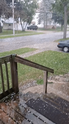 Hailstorm Hits Southern Wisconsin