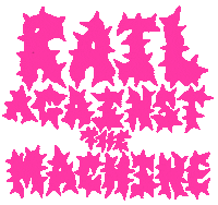 Rage Against The Machine Pink Sticker