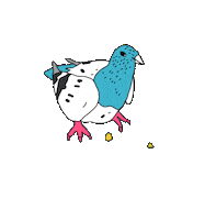 hi_webad bird dove webad hiwebad Sticker