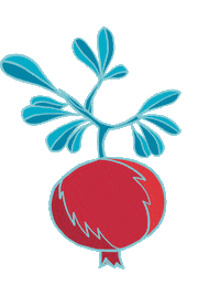 Granada Pomegranate Sticker by Binary Style