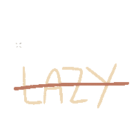 Lazy Sticker by YŌBI