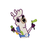 Peru Llama Sticker by Y Tú Qué Planes