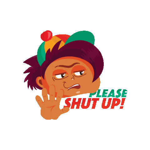 taranair_2908 sassy shutup quietplease pleaseshutup Sticker