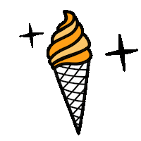 Orange Icecream Sticker by bilou