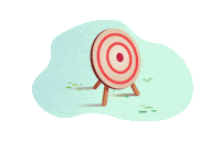 bernadeberna arrow bow blanco target Sticker