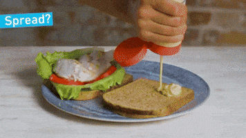 nandosaus bread sandwich mayo spread GIF