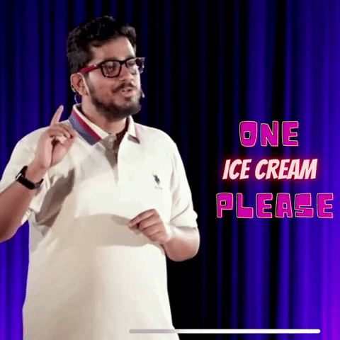 rahul_basak giphyupload ice cream rahul basak one please GIF