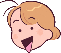 leayancis happy character mignon lea yancis Sticker