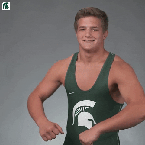 Msu Go Green GIF by Michigan State Athletics