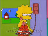 warning lisa simpson GIF