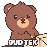 Teddy Bear Thumbs Up Sticker by BEARISH