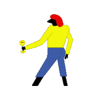Animation Cheers Sticker