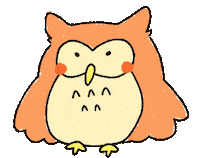 link_up_cafe_apu owl フクロウ linkupcafe Sticker
