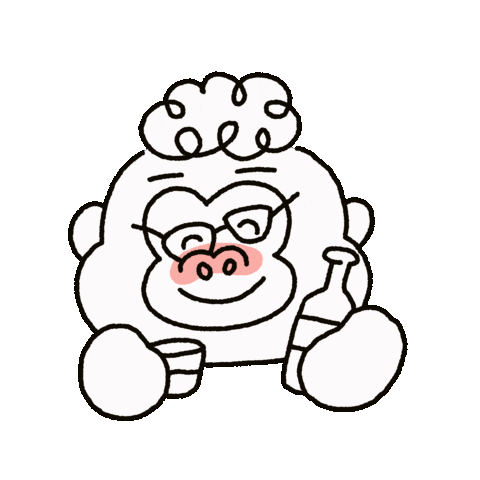 Drunk Gorilla Sticker