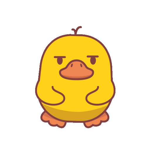 Squint Wow Sticker by FOMO Duck
